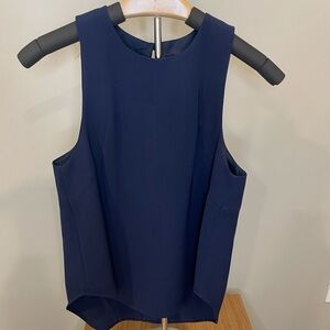 Navy high neck tank